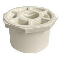 PVC Reducer Bushing, Schedule 40, 1-1/2 IN Spigot x 1/2 IN FPT, 435729