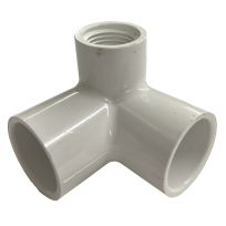 PVC Side Outlet Elbow, Schedule 40, 3/4 IN Slip x 3/4 IN Slip x 1/2 IN FPT, 435035