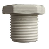 PVC Pipe Plug, Schedule 40, 1/2 IN MPT, 435622