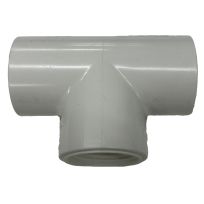 PVC Pipe Tee, 3/4 IN Slip x 3/4 IN Slip x 3/4 IN FPT, 435852