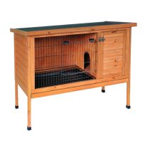 Prevue Pet Products Rabbit Hutch, Warm Maple / Green, 461, Large