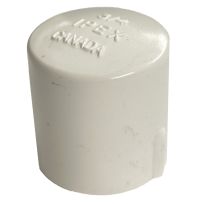 PVC Pipe Cap, Schedule 40, 3/4 IN Slip, 435408