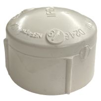PVC Pipe Cap, Schedule 40, 1-1/4 IN FPT, 435426