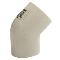 PVC 45 Degree Pipe Elbow, Schedule 40, 3/4 IN Slip, 435482