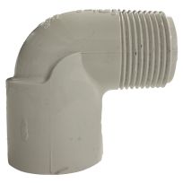 PVC 90 Degree Street Elbow, Schedule 40, 1 IN Slip x 1 IN MPT, 435502