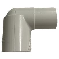 PVC 90 Degree Street Pipe Elbow, Schedule 40, 3/4 IN Slip x 3/4 IN Spigot, 435545