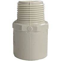 PVC Male Pipe Adapter, 1 IN Slip x 1 IN MPT, 435604