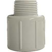 PVC Male Reducing Pipe Adapter, 1 IN Slip x 3/4 IN MPT, 435616