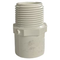 PVC Male Pipe Adapter, 3/4 IN Slip x 2 IN MPT, 435617