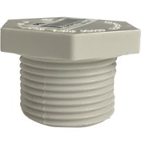 PVC Pipe Plug, Schedule 40, 1-1/4 IN MPT, 435625
