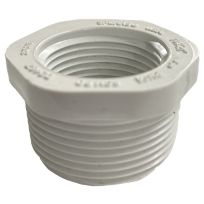 PVC Reducer Bushing, Schedule 40, 1-1/4 IN MPT x 1 IN FPT, 435705