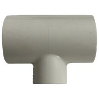 PVC Reducing Pipe Tee, Schedule 40, 1 IN Slip x 1 IN Slip x 1/2 IN FPT, 435853