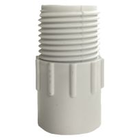 PVC Male Garden Hose Adapter, 1/2 IN Slip x 3/4 IN MHT, 53362