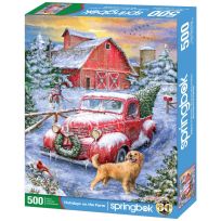 springbok® Holidays on the Farm Jigsaw Puzzle, 500 Piece, 34-01694