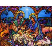 springbok® Stained Glass Nativity Jigsaw Puzzle, 500 Piece, 34-01695