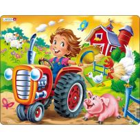 LARSEN® Farm Kids with Tractor Children's Jigsaw Puzzle, 15 Piece, 41-07031