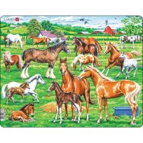 LARSEN® Beautiful Horses Children's Jigsaw Puzzle, 33 Piece, 41-07916