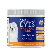 Angels' Eyes NATURAL+ Tear Stain Chew for Dogs, Chicken, 90-Count, AETSC90CT, 6.35 OZ