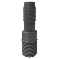 Polypropylene Insert Pipe Adapter, 1/2 IN Barb x 1/2 IN MPT, UPPA-05