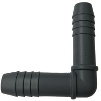 Polypropylene 90 Degree Insert Pipe Elbow, 1/2 IN Barb, UPPE-05