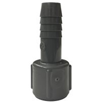 Polypropylene Insert Pipe Adapter, 1 IN Barb x 1 IN FPT, UPVCFA-10