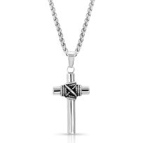 Montana Silversmiths Rope Wrapped Cross Necklace, NC4332