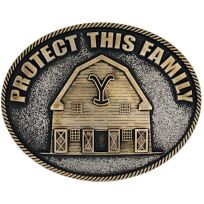 Montana Silversmiths The Yellowstone Y Protect Family Belt Buckle, A909YEL
