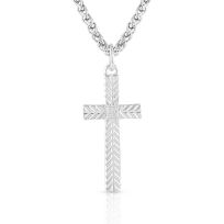 Montana Silversmiths Faith's Spirit Warrior Collections Cross Necklace, WCNC5085