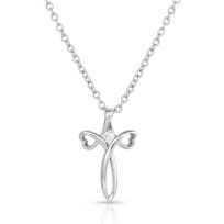 Montana Silversmiths Love Between Faith Cross Necklace, NC5359