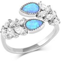 Montana Silversmiths Mystic Falls Opal Crystal Ring, RG5362