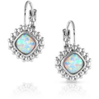 Montana Silversmiths Glacial Lake Opal Earrings, ER5528