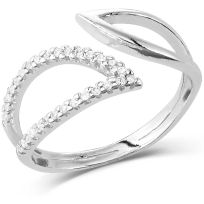 Montana Silversmiths Radiant Reflections Crystal Open Ring, RG5608