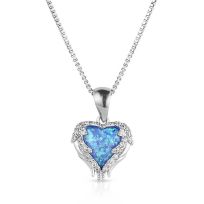 Montana Silversmiths Heart's Flame Opal Necklace, NC5873