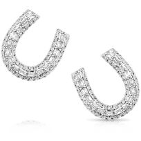 Montana Silversmiths Frosted Luck Crystal Earrings, ER5967