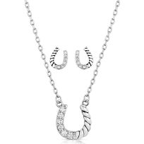Montana Silversmiths Roping Luck Jewelry Set, JS5969