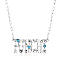 Montana Silversmiths Punchy Charm Turquoise Necklace, NC5962