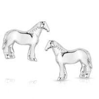 Montana Silversmiths Quarter Horse Earrings, QER5972