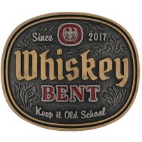 Montana Silversmiths Keep it Old School Whiskey Bent Buckle, A1018WR