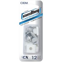 CUSTOM™ License Plate Fasteners, Self-Tapping, 12-Piece, 93370