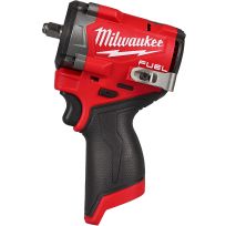 Milwaukee Tool M12 FUEL™ Stubby Impact Wrench (Tool Only), 2562-20, 3/8 IN