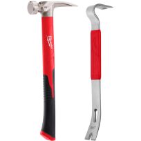 Milwaukee Tool Poly Hammer with Pry Bar, 48-22-9316BR, 19 OZ
