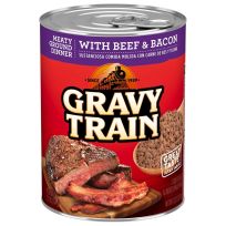Gravy Train Meaty Ground Dinner With Beef & Bacon Wet Cat Food, 83313, 13.2 OZ Can