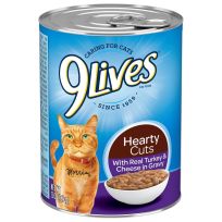 9Lives® Hearty Cuts With Real Turkey & Cheese in Gravy Wet Cat Food, 83334, 14 OZ Can
