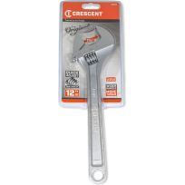 Crescent Chrome Adjustable Wrench - Carded, AC212VS, 12 IN