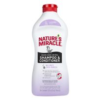 NATURE'S MIRACLE® Skunk Shampoo & Conditioner Odor Remover, Lavender, P-98422, 32 OZ