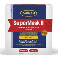 Farnam SuperMask II Horse Fly Mask with Ears Classic Collection, Horse Size, 100526861
