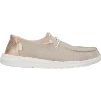 HEY DUDE Women's Wendy Metallic Sparkle Casual Shoe
