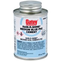 Oatey® Rain-R-Shine® Medium Blue PVC Cement, 30890, 4 OZ
