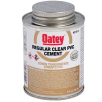 Oatey® Regular Clear PVC Cement, 31013, 8 OZ
