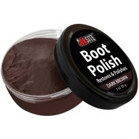Jobsite Boot Polish, 54024, Dark Brown, 3 OZ